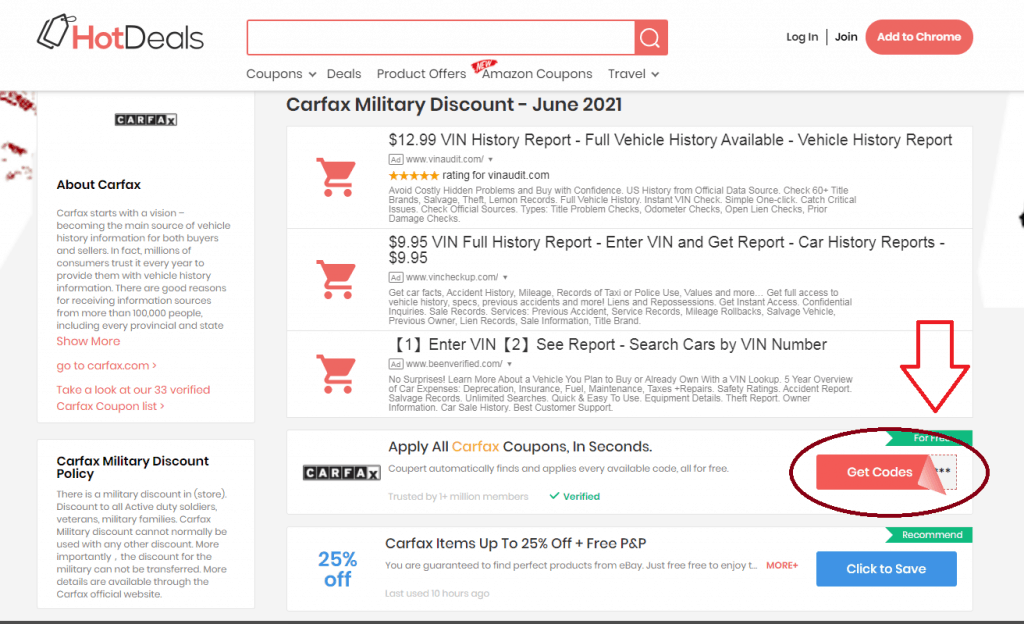 Carfax Discounts & Coupons of 2024 Reddit, Ebay, Costo + more